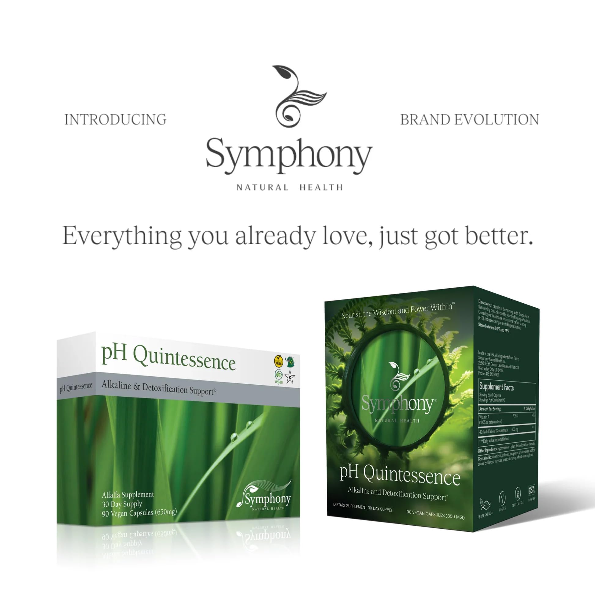 pH Quintessence 90 vegan capsules bottle label details