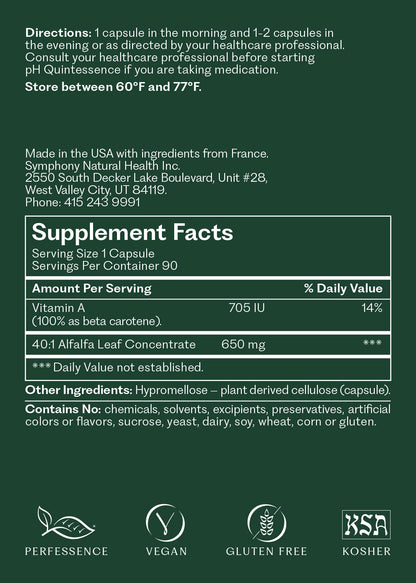 Vegan capsules for daily greens support and detoxification