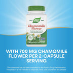 Authentic USA-imported Nature's Way Chamomile bottle showcasing Non-GMO Project Verified seal.