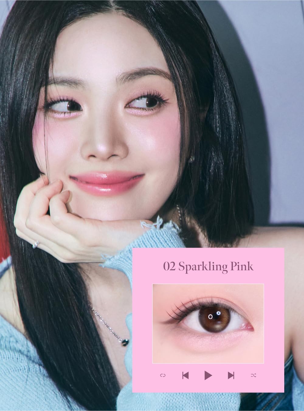 Swatches of Coralhaze Idol Aegyo-Sal Maker on skin