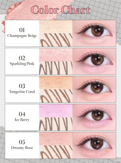 Coralhaze cosmetic pencil for voluminous under-eye look