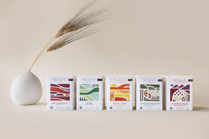 Rishi Tea Chamomile Medley pack of two boxes side angle view