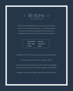 Authentic USA imported Rishi organic calming tea nutritional label details