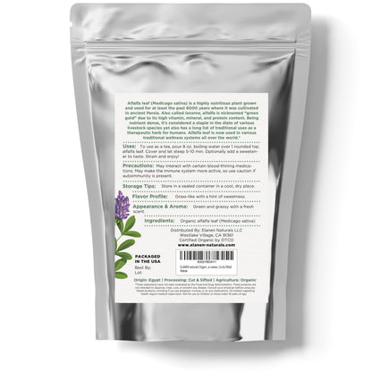 Elanen Naturals alfalfa leaf tea ready to drink with honey
