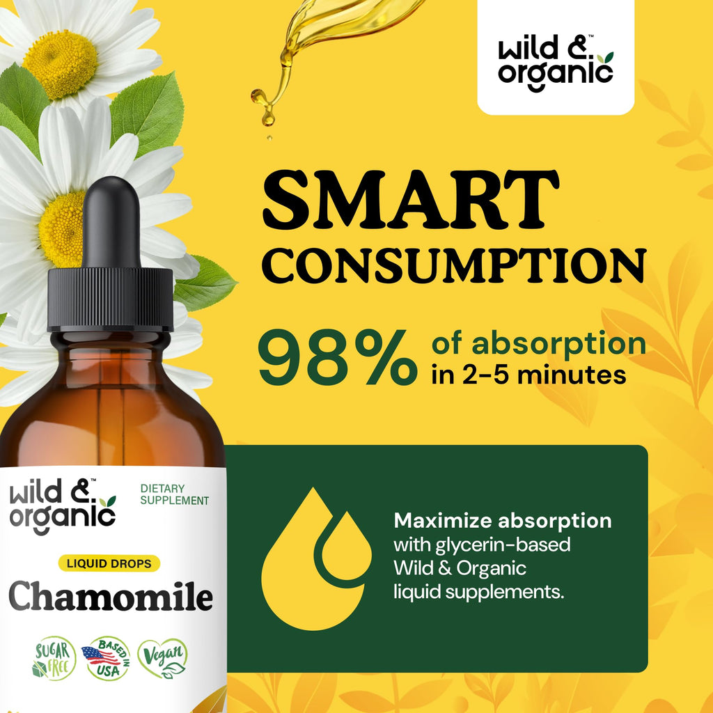 Dropping chamomile liquid tincture into a glass of water for evening stress relief.