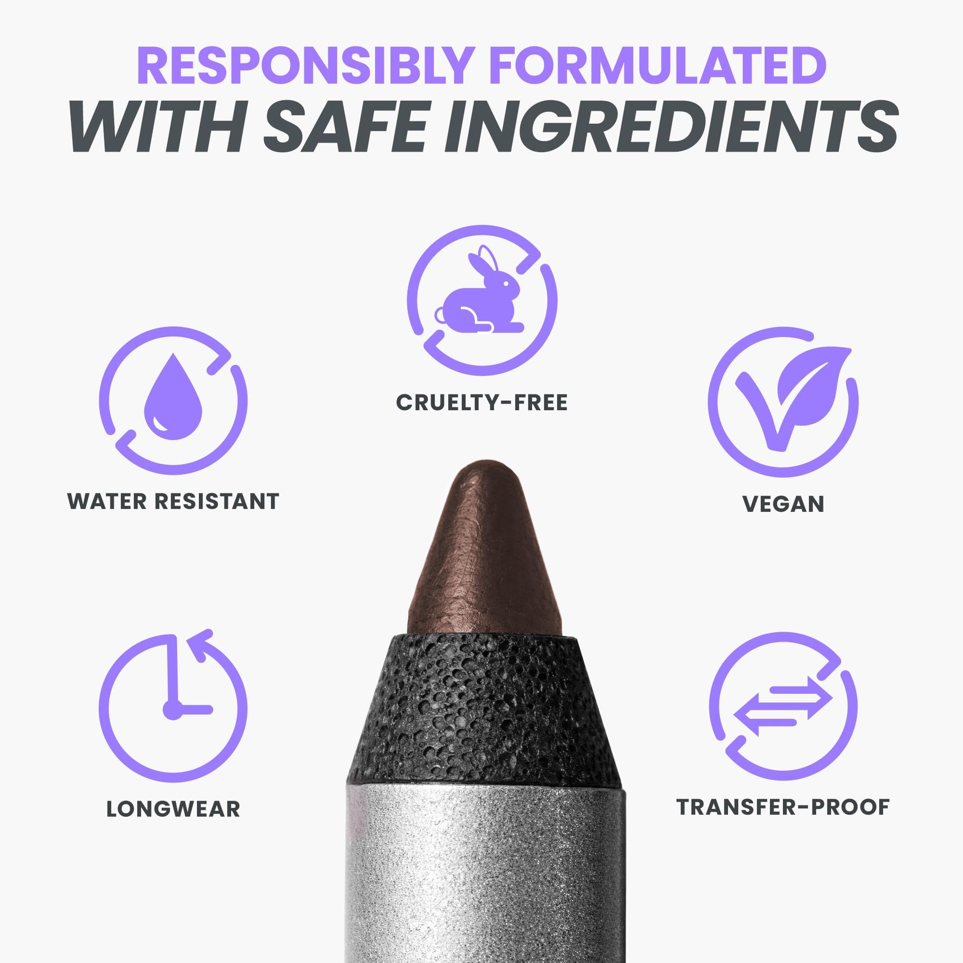 Wonderskin longwear brown eyeliner pencil packaging details