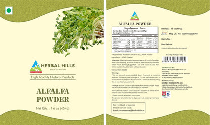 Scoop included with Herbal Hills Alfalfa Powder 16 Ounces
