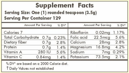 Texture and consistency of Herbal Hills Alfalfa powder supplement