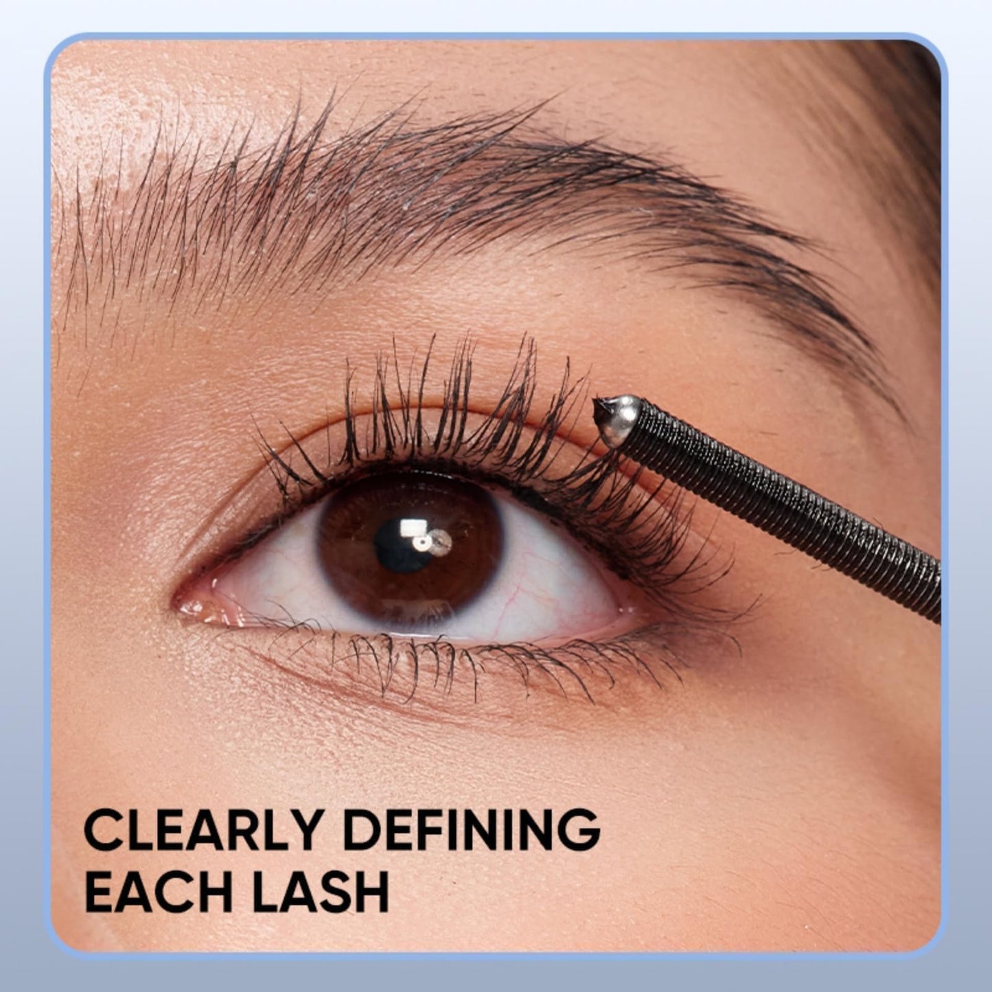 Model wearing Judydoll 3D Curling Eyelash Iron Mascara