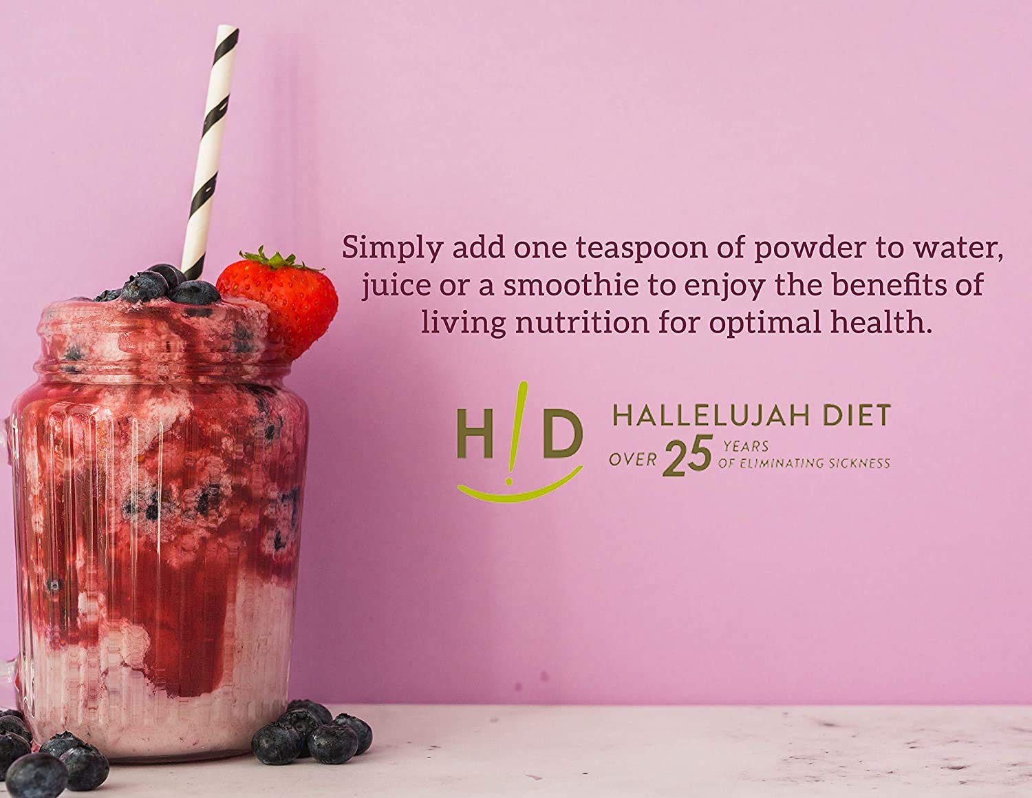 Hallelujah Diet BarleyMax organic barley and alfalfa supplement side view