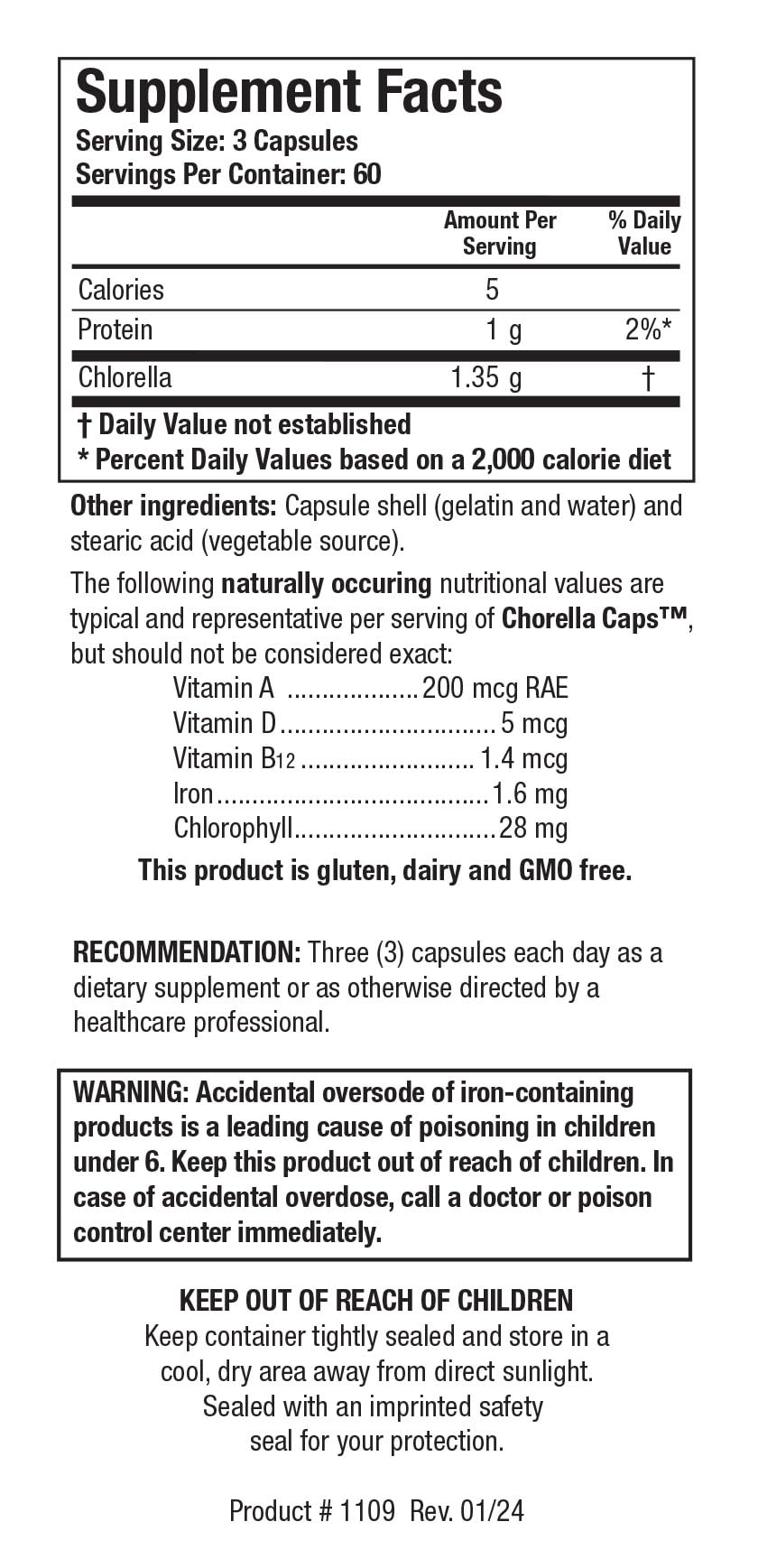 Authentic USA imported Biotics Research Chlorella supplement bottle