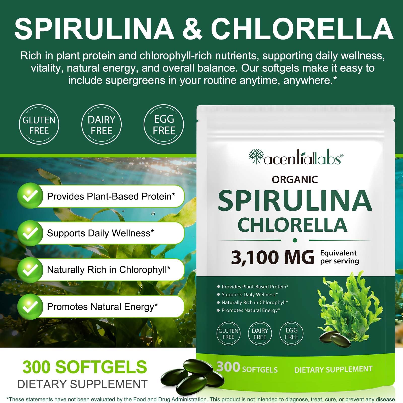 Fanshi Zuzokkaha supergreens supplement 300 softgels packaging