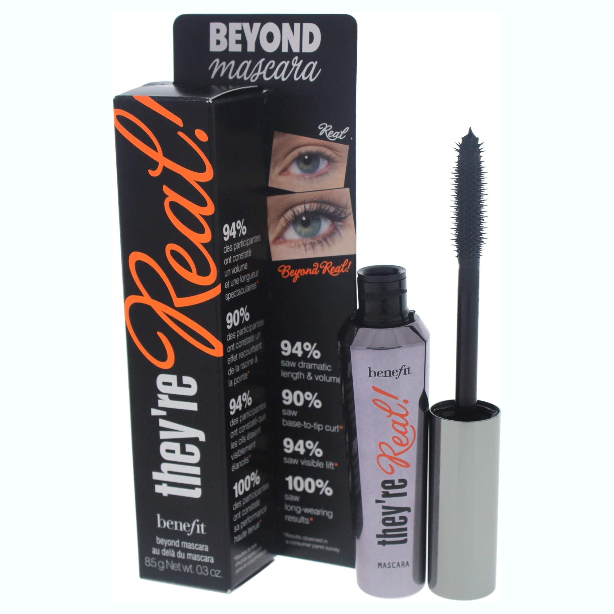Authentic USA imported Benefit They're Real eyelash volumizing mascara outer packaging