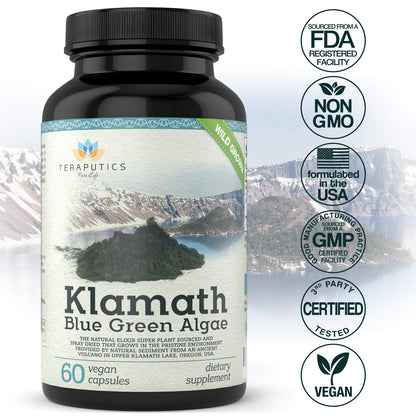 Teraputics superfood supplement bottle showing vegan certification