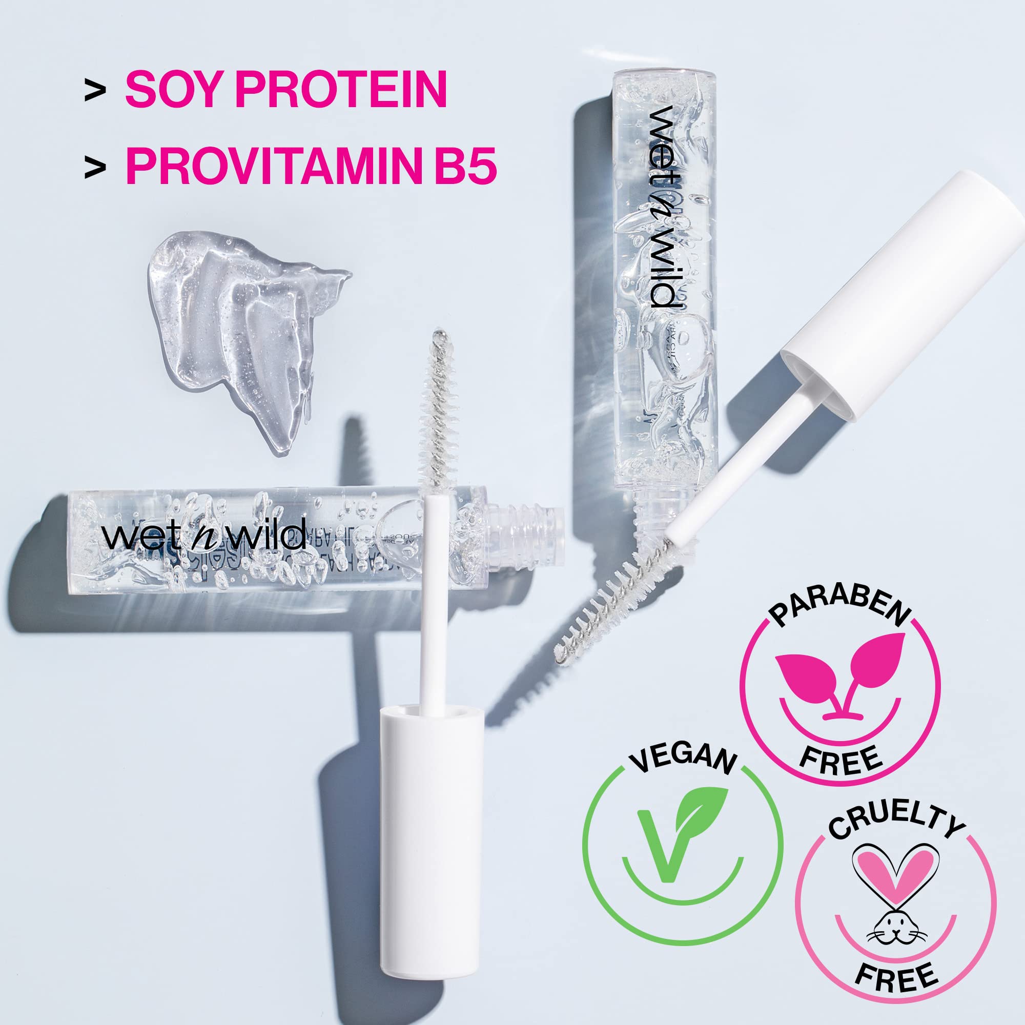 Clear mascara applicator brush showing the precision spoolie wand