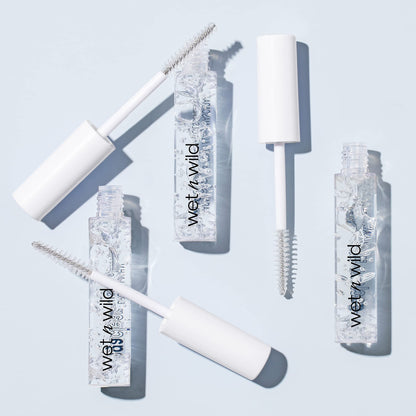 Authentic imported Wet n Wild clear brow mascara showing close up details
