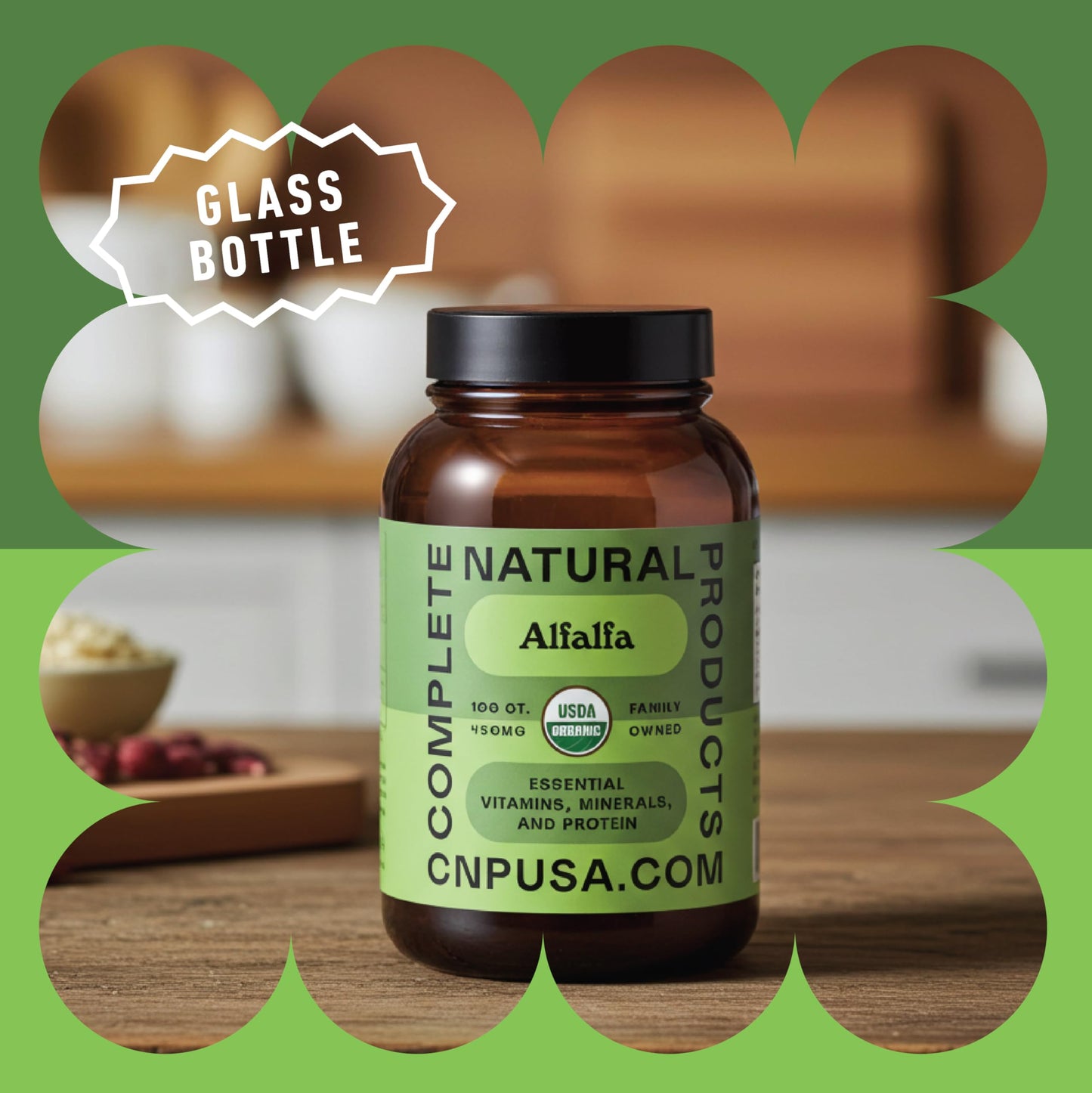 Complete Natural Products 100 count veggie capsule bottle