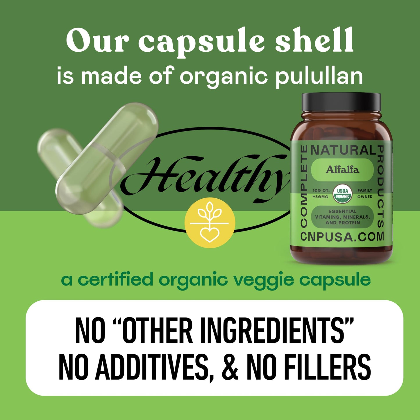 Complete Natural Products botanical supplement side profile