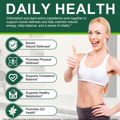 Tiuedu spirulina chlorella softgels lifestyle product shot