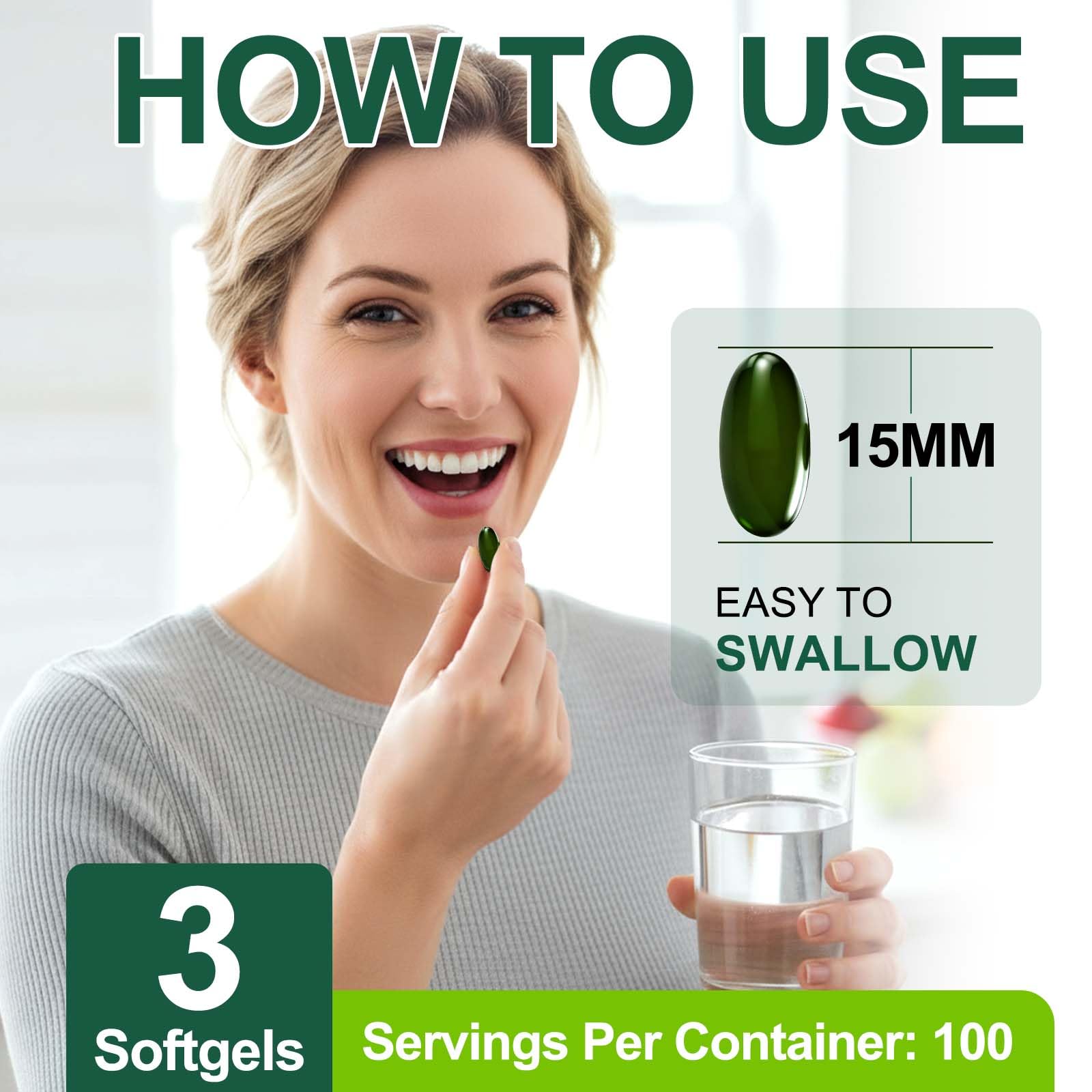 Tiuedu imported green nutrient supplement packaging