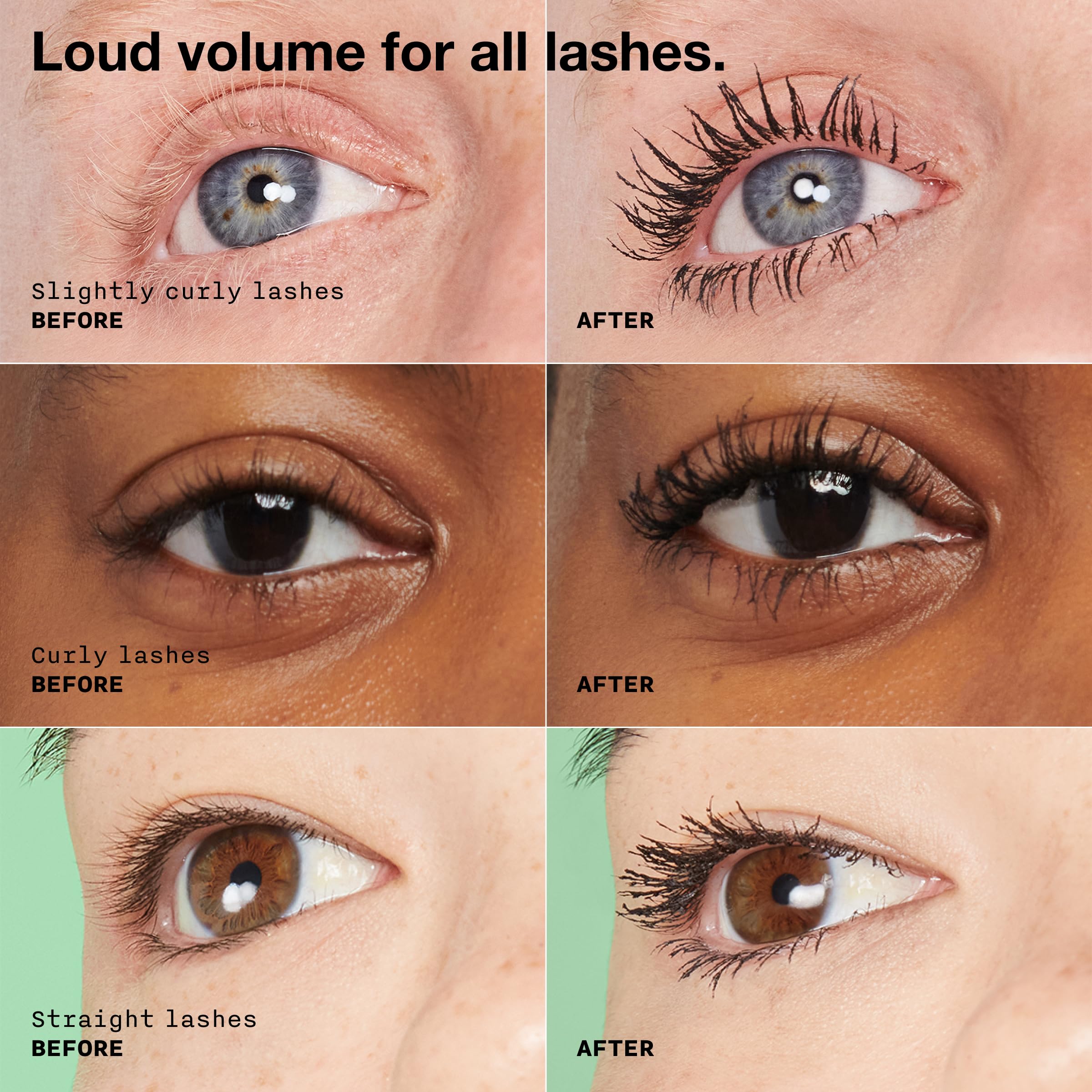 Close up of Clinique High Impact High-Fi mascara wand bristles