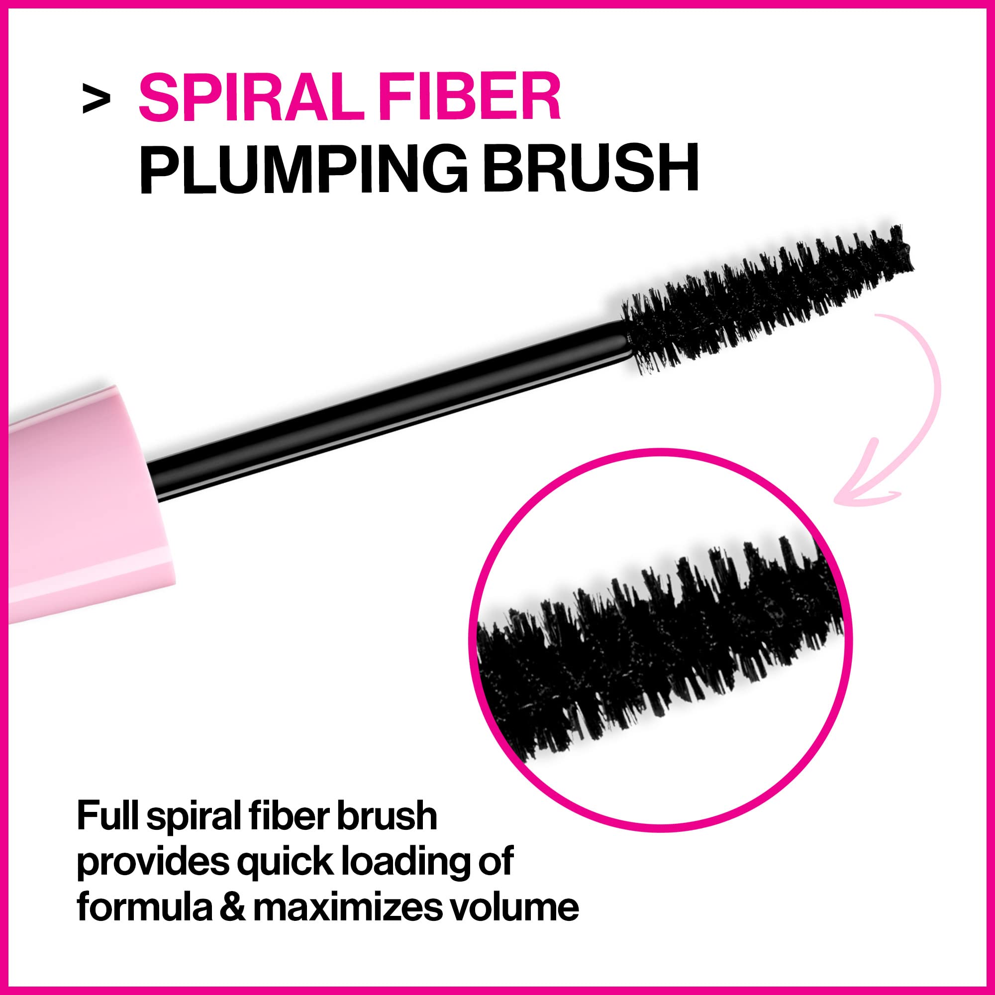 Wet N Wild Very Black volumizing mascara full spiral fiber brush