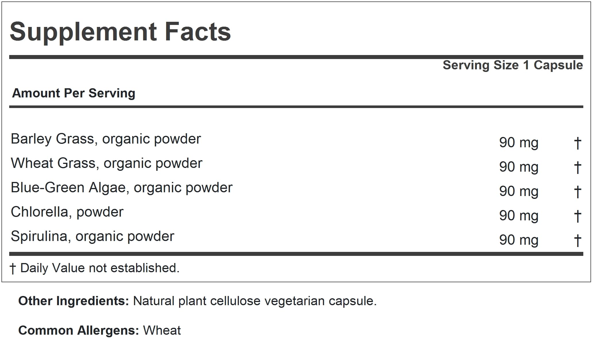 Andrew Lessman Green Foods Complex bottle packaging details