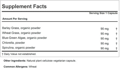 Andrew Lessman Green Foods Complex bottle packaging details