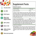 Aamatec Life organic ingredients list for health supplement