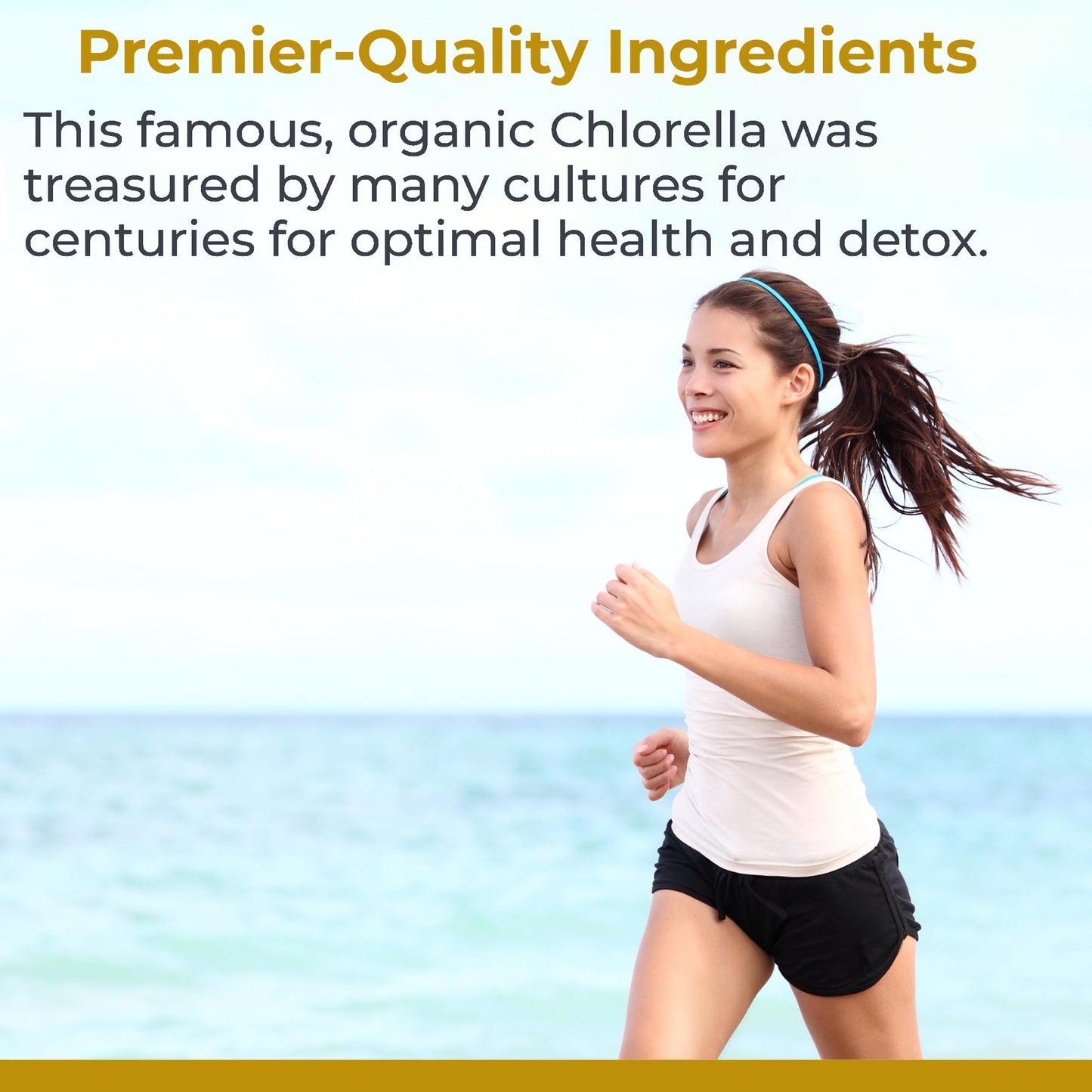 Organic Chlorella Sorokiniana capsules supplement facts panel