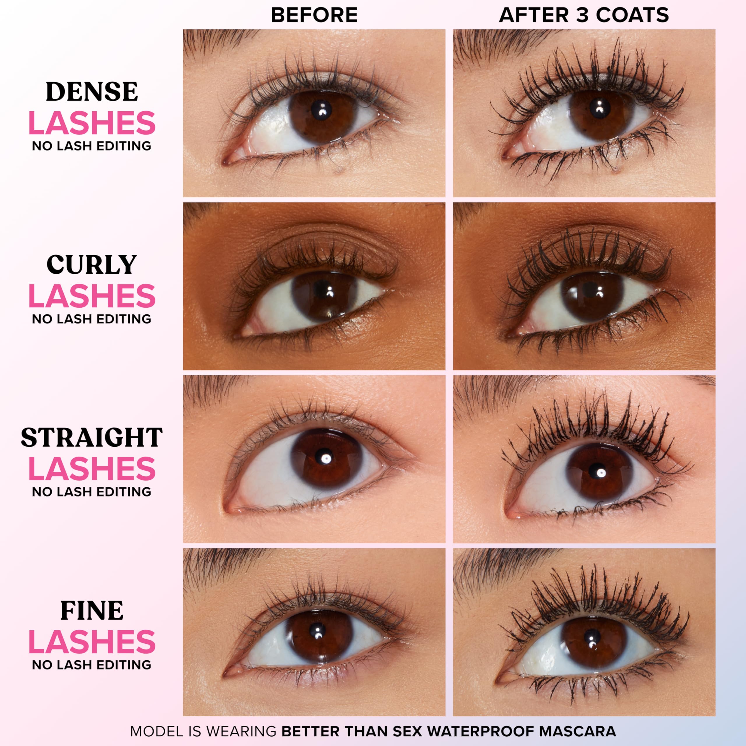 Close up of hourglass mascara wand applicator