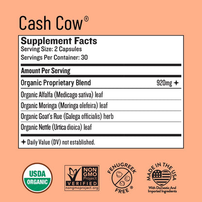 Legendairy Milk Cash Cow organic herbal blend for nursing moms