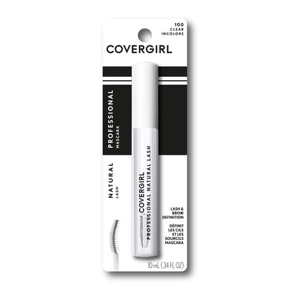 Clear mascara applicator brush for lashes and brows