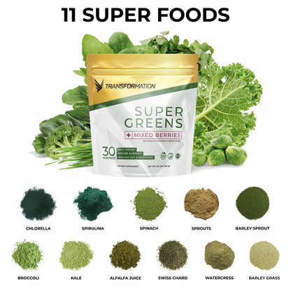 Authentic Spr Body Transformation Super Greens tub