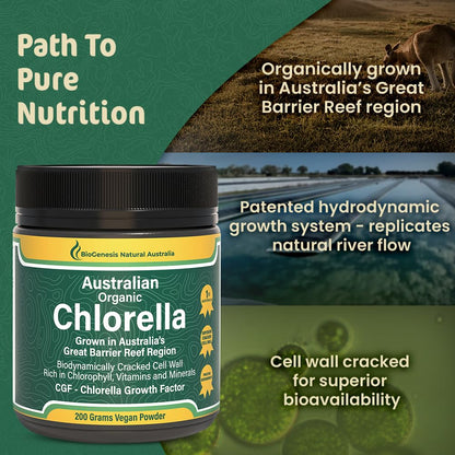 Benefits of Australian grown cracked cell chlorella