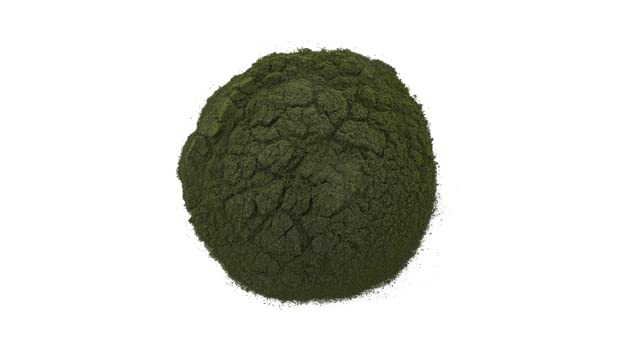 Nutritional label detail on Yupik Chlorella algae powder