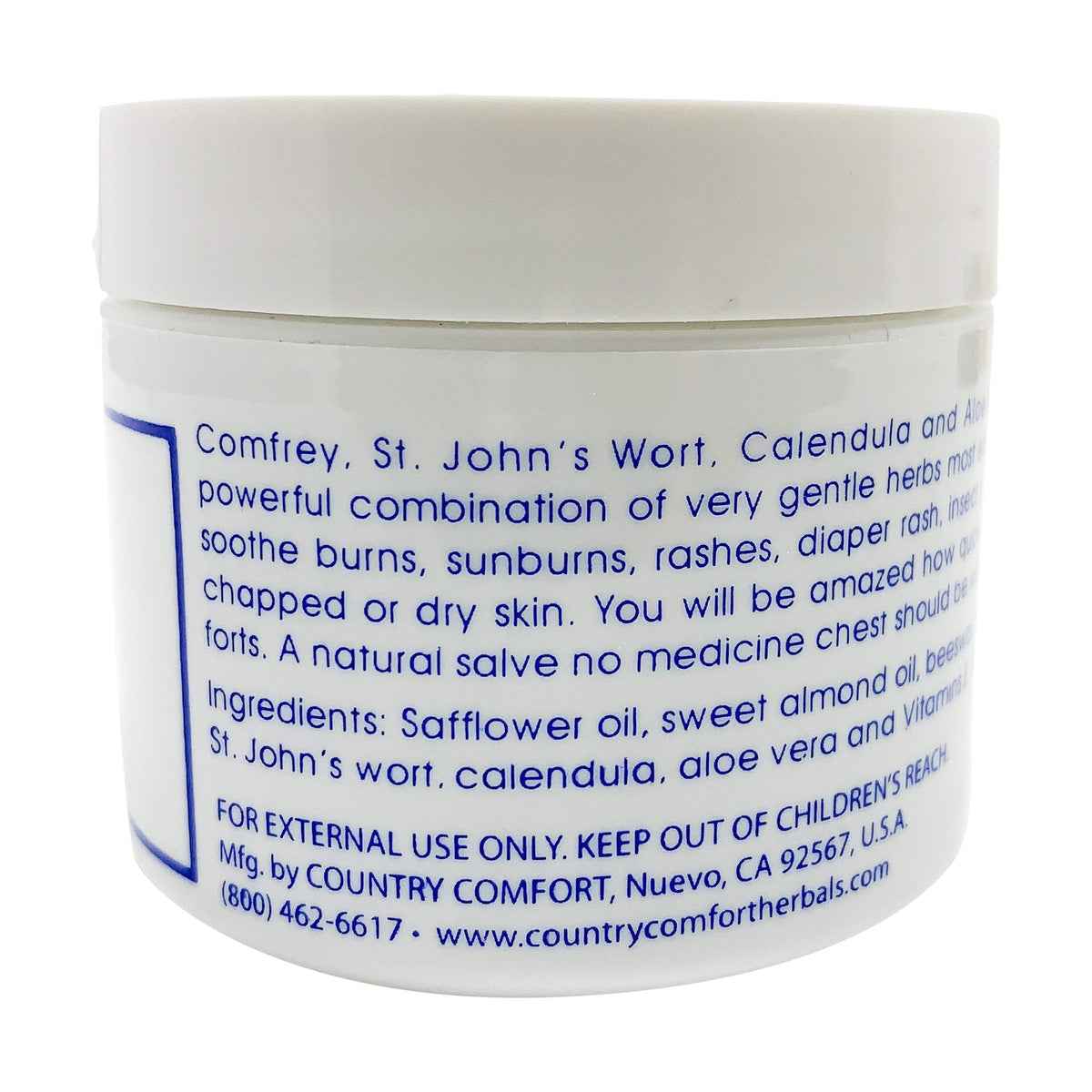 Country Comfort natural herbal skin relief salve texture and consistency