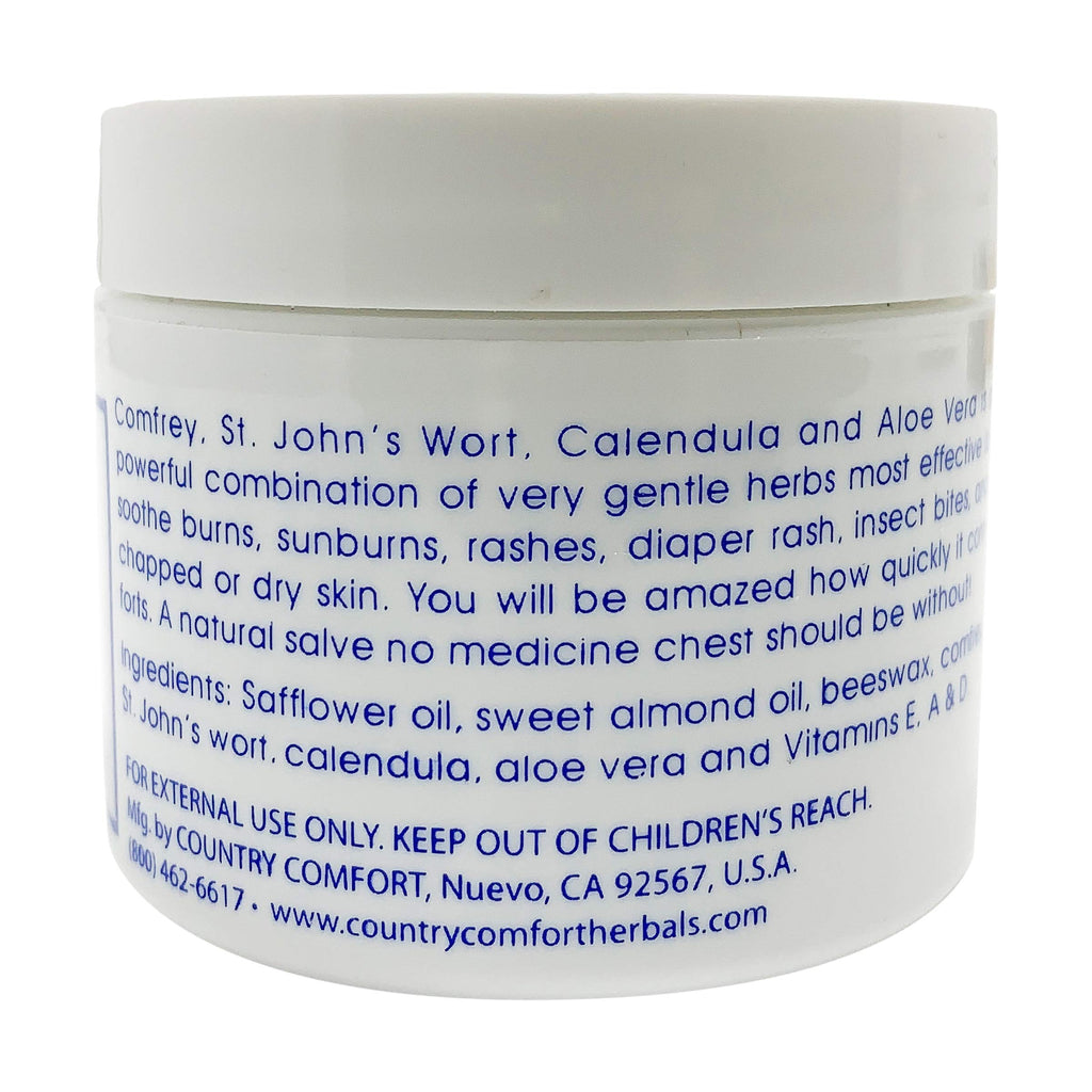Country Comfort authentic USA imported therapeutic skin care balm packaging