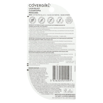 Covergirl clean vegan mascara wand showing the detailed hourglass plush brush design.