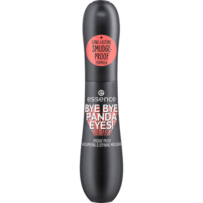 Essence tubing mascara wand closeup demonstrating the defining brush bristles.