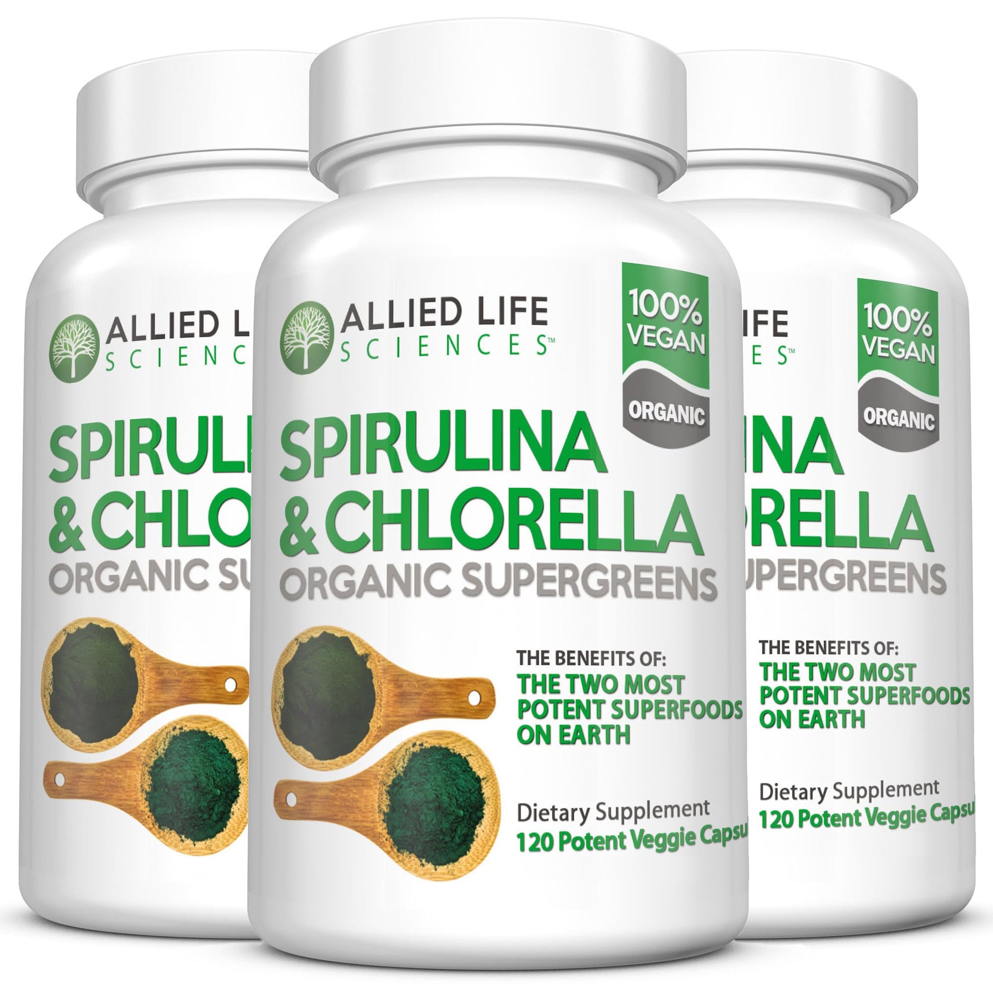 Authentic USA imported Allied Life Sciences green superfood capsules