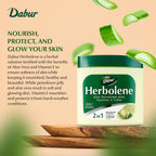 Two jars of Dabur Herbolene Aloe Vera Petroleum Jelly side by side