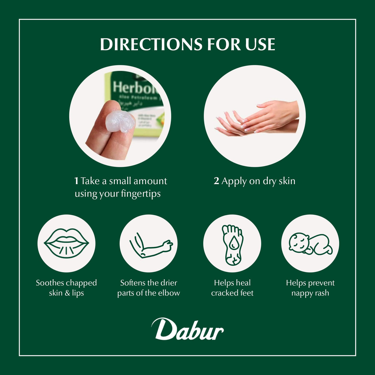 Dabur Herbolene Aloe Vera Petroleum Jelly label details