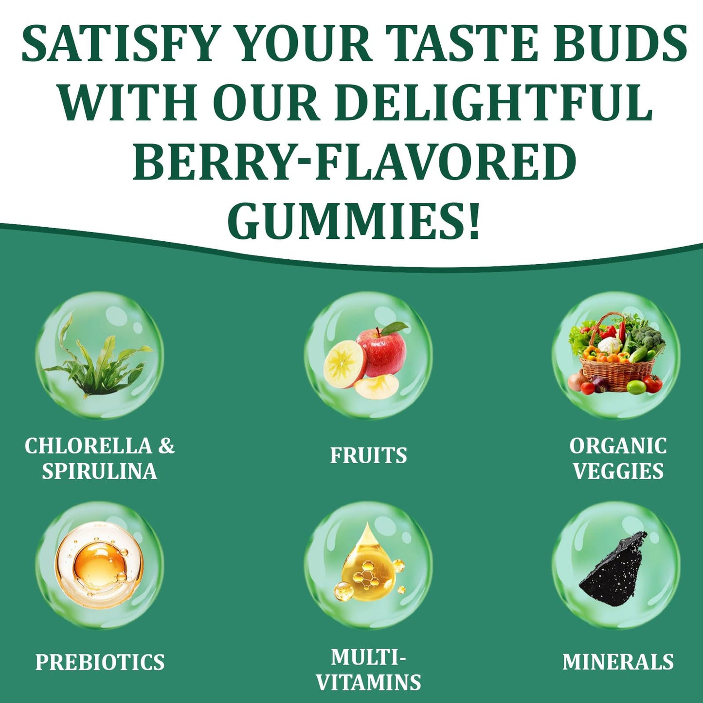 Oviaapo Dyduon greens gummies supplement facts label