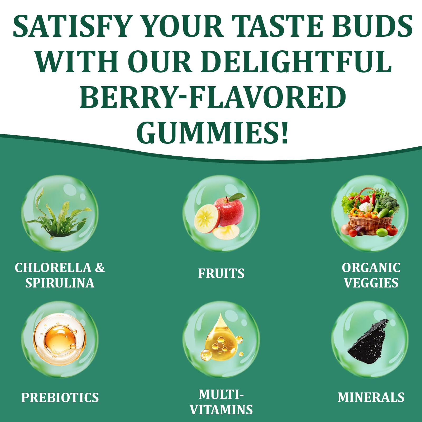 Oviaapo Dyduon greens gummies supplement facts label