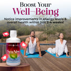SeaAloe liquid aloe vera and sea mineral wellness supplement for healthy digestion.