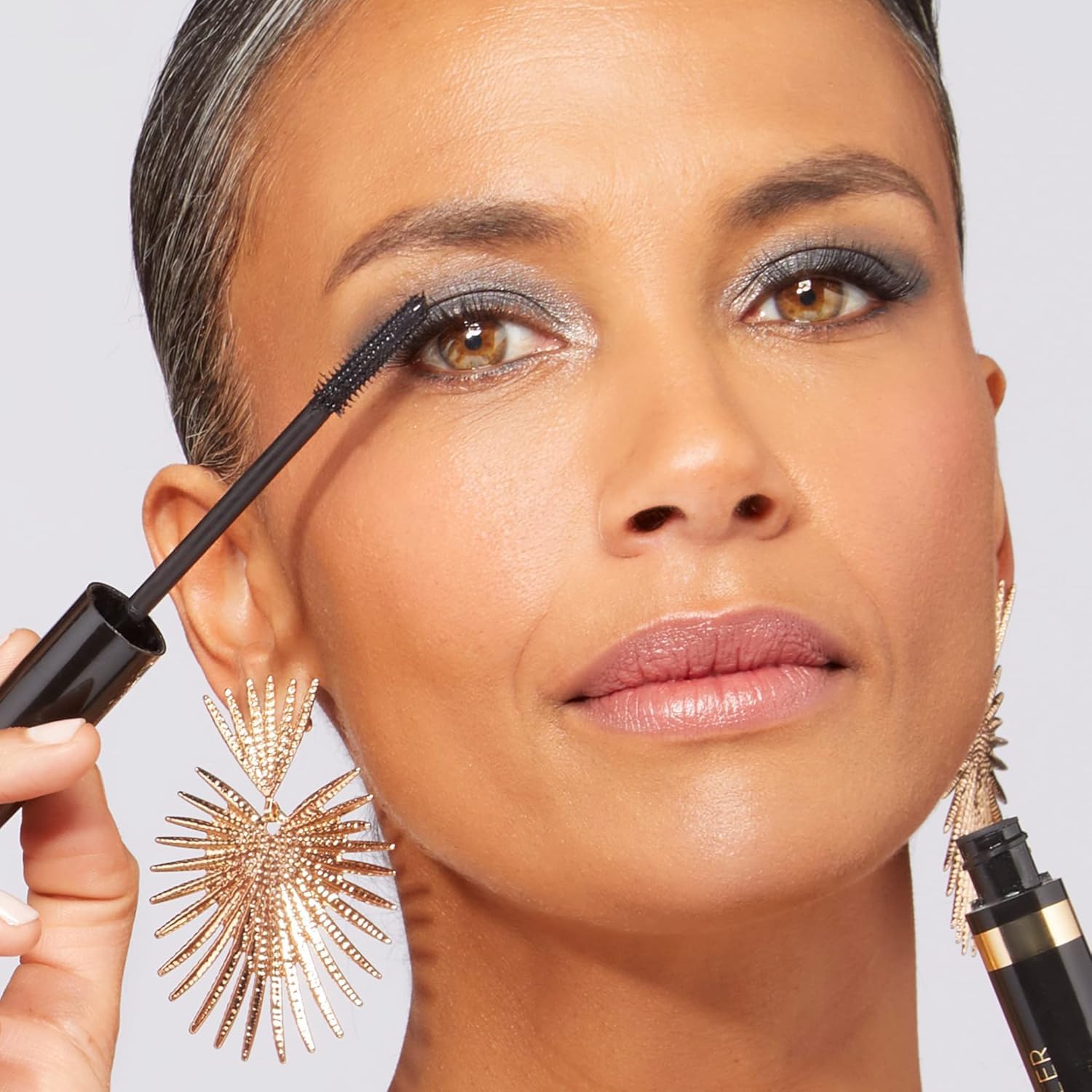 Authentic USA imported eye makeup showing product label details.