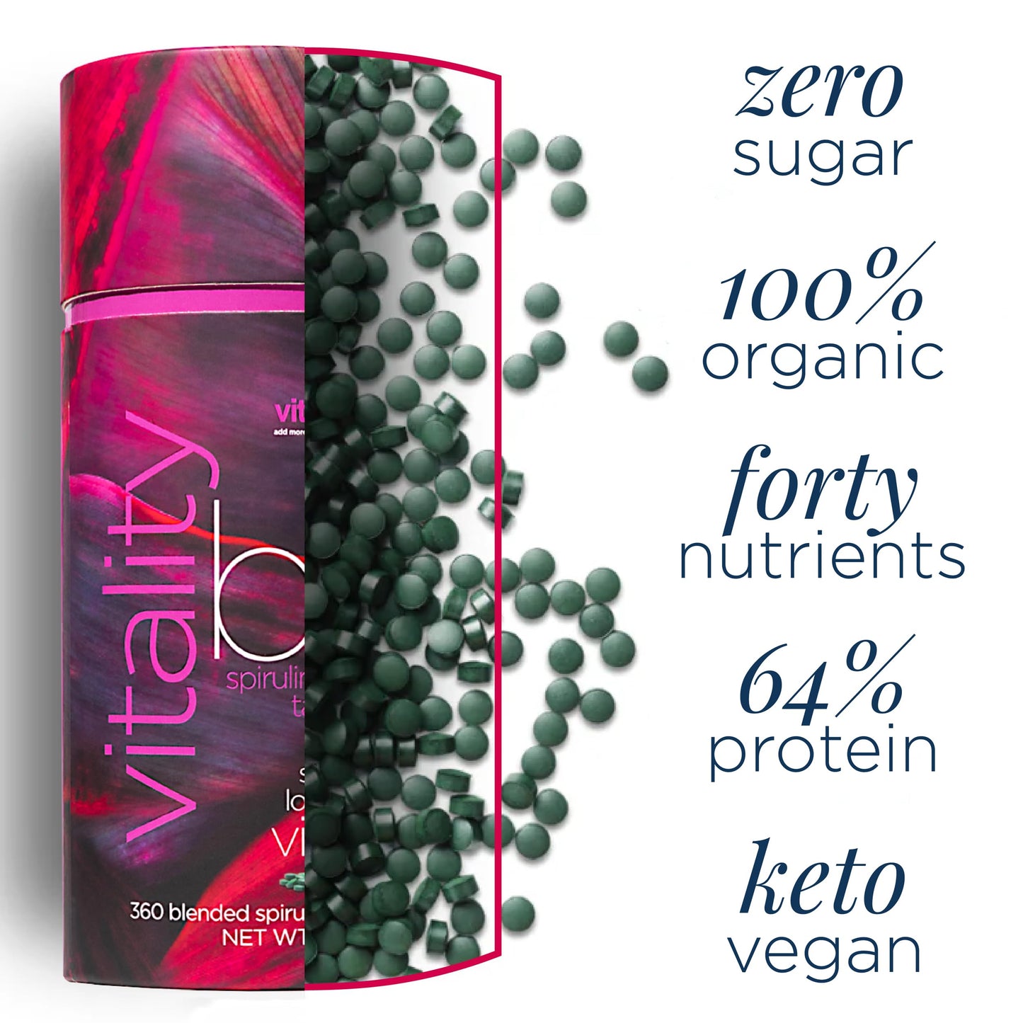 Energybits Vitalitybits supplement nutrition facts label