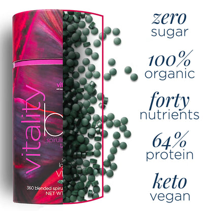 Energybits Vitalitybits supplement nutrition facts label
