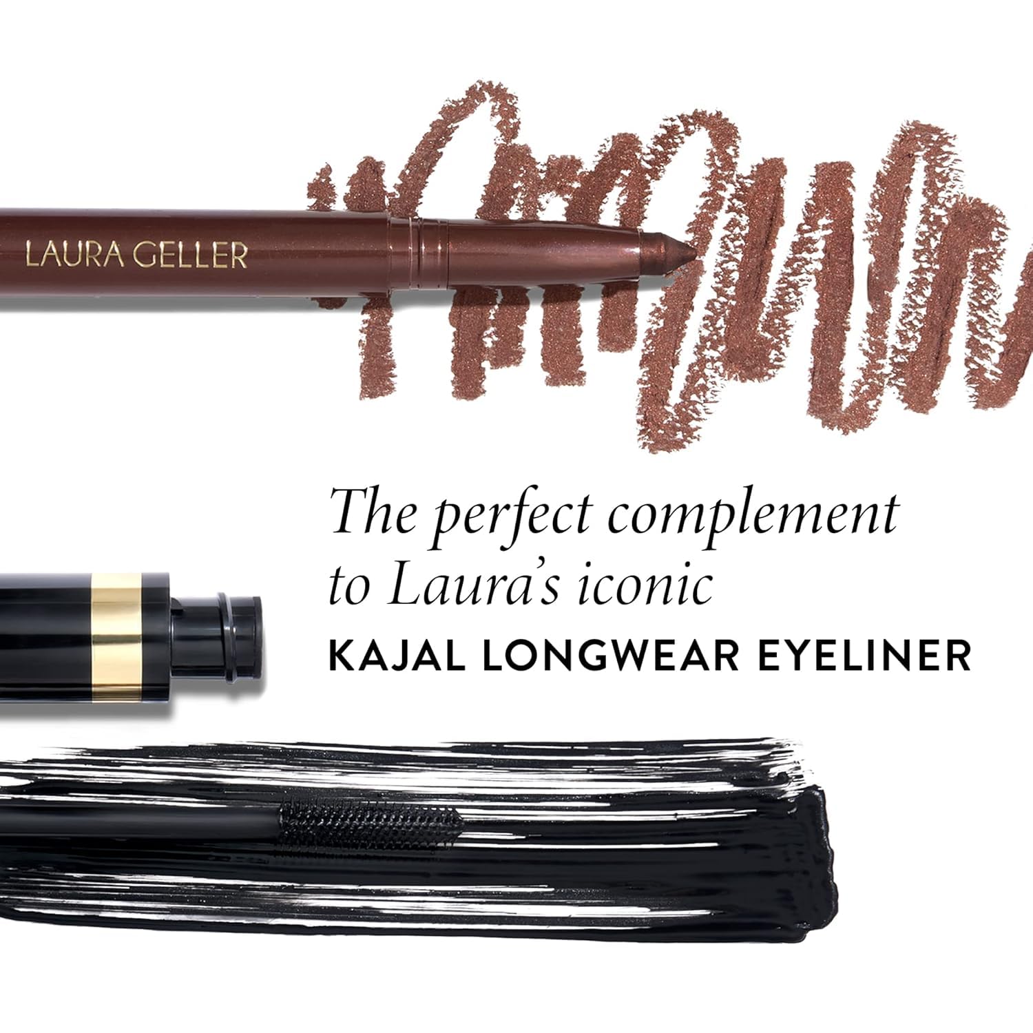 Laura Geller long-lasting eye cosmetic packaging on a clean background.